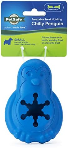 PetSafe Freezable Treat Holding Chilly Penguin Dog Toy Small Medium breeds