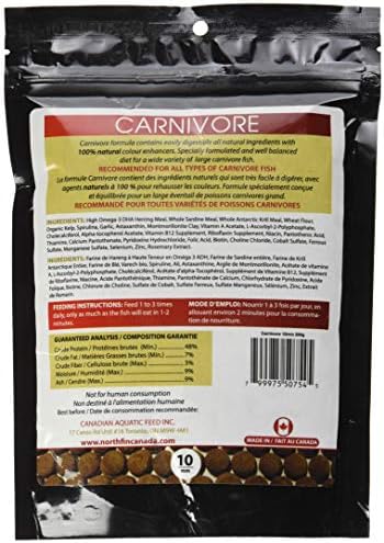 Northfin Food Carnivore Formula 10Mm Pellet 250 Gram Package