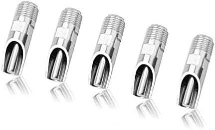 Golden Pearl 5pc 1/2 NPT Stainless Steel Automatic Pig Nipple Water Drinker Feeder Waterer for Piglets
