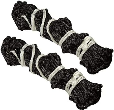 BLOOMOAK Hay Net for Horse, Black Hay Bag 40" Length and 4" Larger Holes Metal Rings for Goat/Donkeys/Older Horses 1 PCS