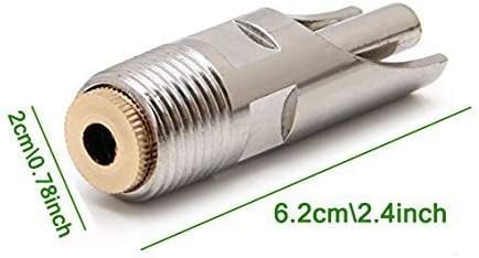 Pack of 10 Pig Waterer Nipple Stainless Steel Hog Waterer Nipple Drinker, Pig Nipple Automatic NPT 1/2" Pig Nipple Drinker Pig Nipple Waterer for Barrel Kit for Sows Piglets Drinking