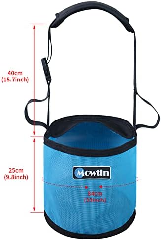 Horse Feed Bag Heavy Duty Textilene Mesh Feed Rite Bag with Adjustable Strap and Comfortable Neck Pad,Reinforced Bottom Stitching,Quick Clip Buckle and Spill-Proof Grain Feed Bag(Blue,M)