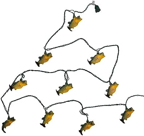 Kurt S. Adler UL 10-Light Bass Fish Light Set