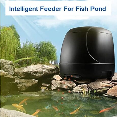 Automatic Fish Feeder Timer High Capacity Pond Fish Feeder Siutable for Outdoor