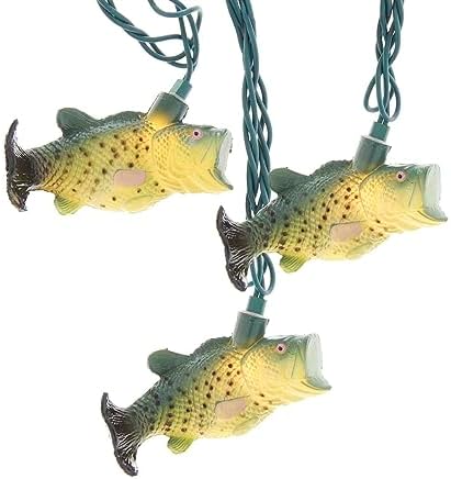 Kurt S Adler UL 10 Light Bass Fish Light Set