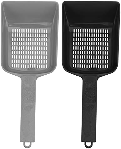 POPETPOP Reptile Sand Shovel - 2pcs Reptile Sand Substrate Scoop Plastic Mesh Reptile Scooper Cat Litter Scoops Reptile Box Cleaner Tools Reptile Litter Cleaner Scooper for Lizard Turtle