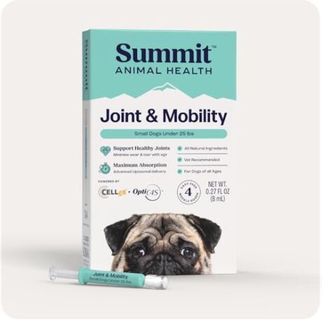 Summit Canine Joint and Mobility Supplement for Small Dogs (Previously Lift), All Natural Liquid Chrondroitin with Liposomal Delivery for Arthritis, Hip & Joint Support Vitamin, (Dogs
