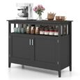 Buffet Cabinet with Storage Freestanding Kitchen Cabinet with Adjustable Shelf
