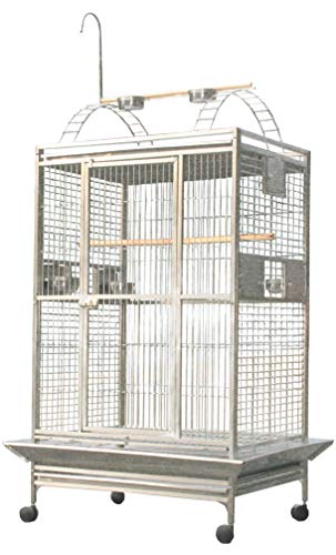 40"x30" Playtop Cage in Stainless Steel Stainless Steel