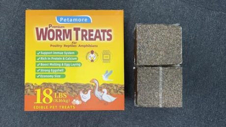 Edible pet Treats Dried Mealworms Black Soldier Fly Larvae Mix Treats for Chickens, Birds,Reptiles -18Pound