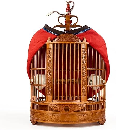 Professional Birdcage Pet Supplies Bird Carrier Gardening Decor Cages Bird with A Full Set of Accessories Pet Bird with Handle, Easy to Walk The Bird Birds Resting (36 * 50cm)